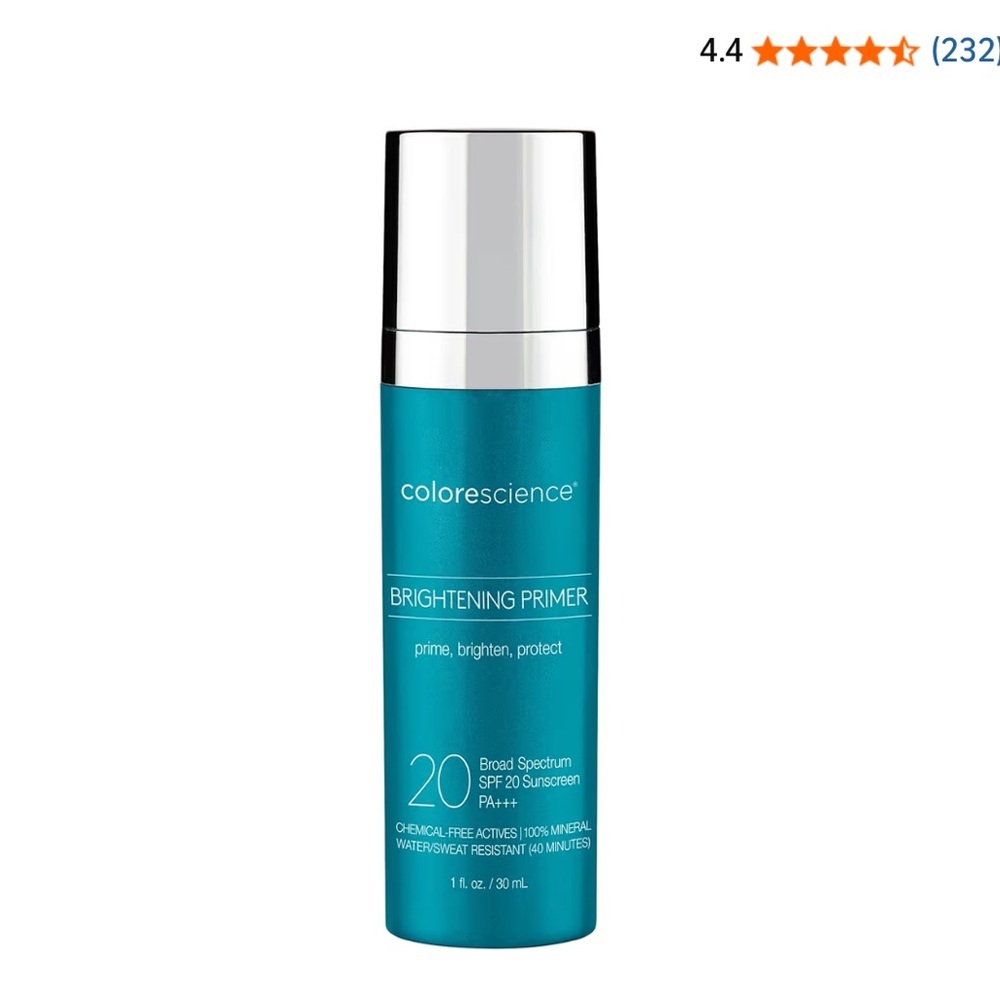 NIB Colorescience Brightening Primer SPF 20 | Mineral Sunscreen | 1 oz | - Picture 1 of 6